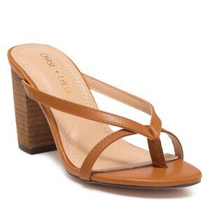 Chase and Chloe | Block Heel Mule Sandal | Sz 8.5